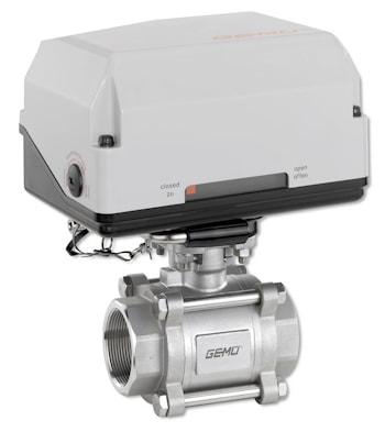 Шаровой кран из металла с электроприводом GEMU 728