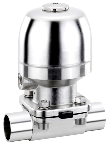 Асептический мембранный клапан GEMU 650 BioStar с пневмоприводом  
